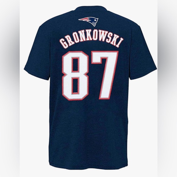 Rob Gronkowski New England Patriots Youth Performance Shirt - Picture 1 of 7